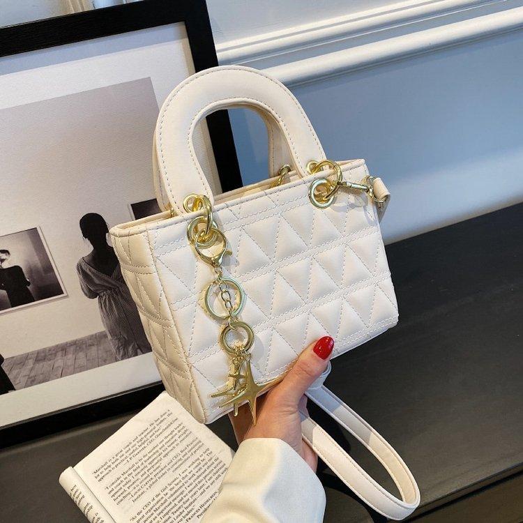 Raute kleine Tasche Damentasche beliebt neue trendige Mode lässige Handtasche schlichter ausländischer Stil Schulter Umhängetasche