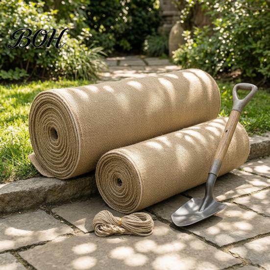 Garden Tree Bark Cover Natural Burlap Wrap, Winter Plant Trunk Protector, Wrap Fabric Frost Freeze Protection for Shrubs, Outdoor Trees