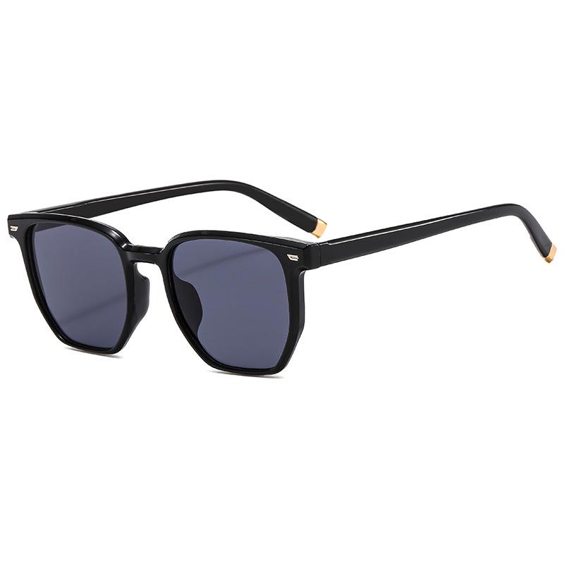 2025 UV Protection Square Blue Sunglasses: Women's Retro & Men's Large Face
