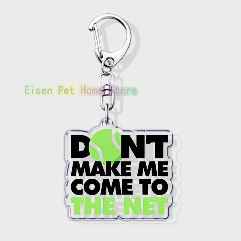 Classic Sports I Love Tennis Keychains for Accessories Bag Hobby Bike Car Keyrings Jewelry Friends Father Boyfriends Gifts