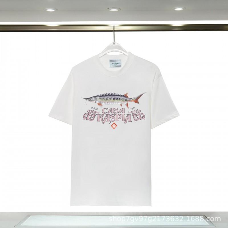 Casablanca Graphic T-Shirt Teen Boys Short Sleeve Loose Fit 2025