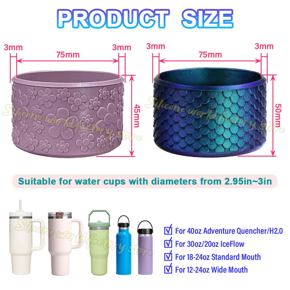 SW 7.5CM Silicone Cup Bottom Cover For Stanley 40oz 30oz Tumbler Anti-Slip Silicone Boot Sleeve Protective Water Bottle Covers