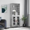 VidaXL Highboard Concrete Grey 69.5x34x180 Cm Engineered Wood 3189289