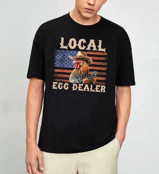 Local Egg Dealer Rooster Farmer Chicken T-Shirt S-3XL S разноцветный