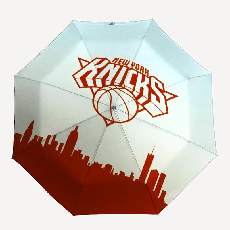 1pc New York Knicks Umbrella, Sun Protection, And UV Shielding. It Has Eight Sturdy Ribs for Outdoor Use And Perfect As a Holiday Gift