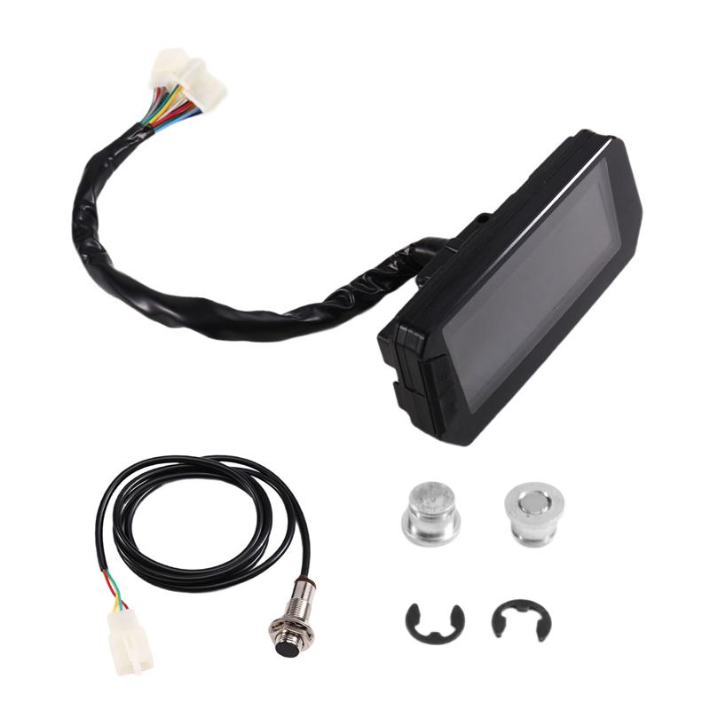NEW-LCD Display Instrument Speedometer For Motorcycle/Electric Scooter Controller