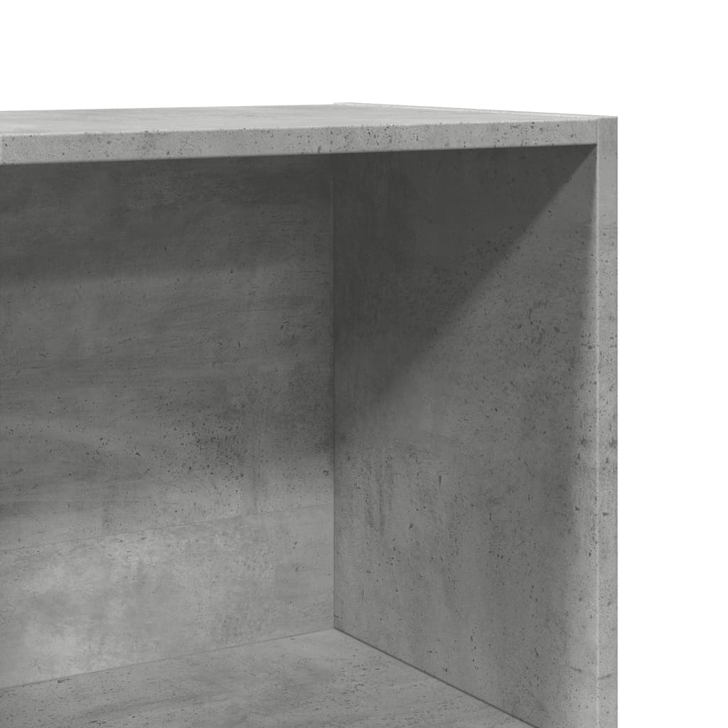 Bookshelf Concrete Grey 40 x 30 x 114 cm Engineered Wood