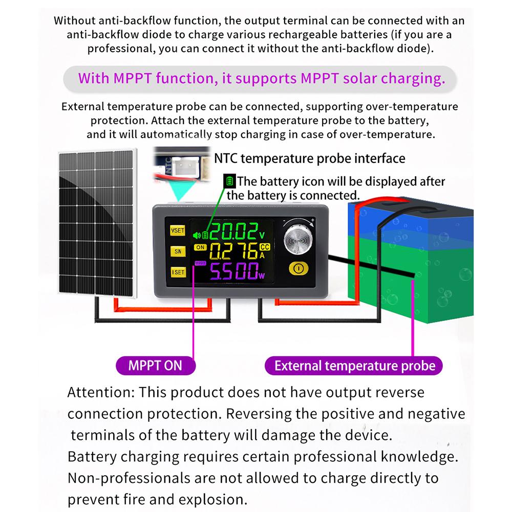 XY6506/XY6509 CNC Adjustable DC Buck Converter Power Supply Module Constant Voltage Constant Current Solar Charging Module