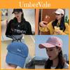 Sonnenschutz-Baseballkappe mit breiter Krempe für Damen und Herren Baumwolle Besticktes Buchstaben-Design