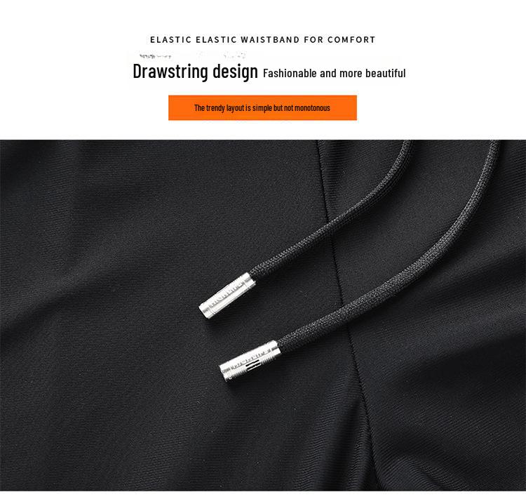 Calças Casuais de Verão Leves de Seda Gelo Masculinas S-6XL – Elásticas, Grandes, Ajuste Solto
