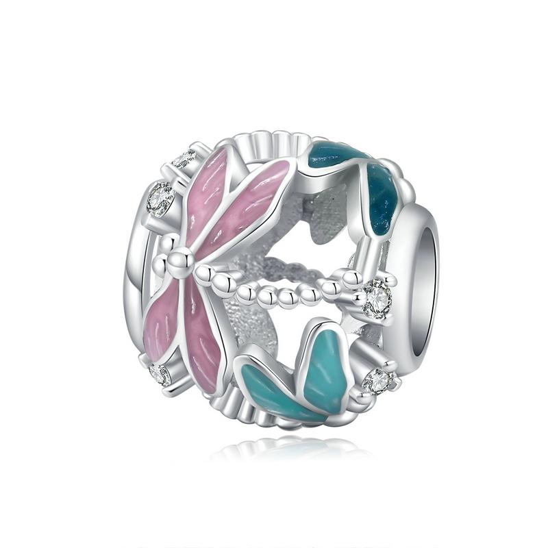Bamoer 925 Silver Ladybug Charm Fit DIY Bracelet & Bangle Turtle Pendant Jewelry Birds Pendant Animal Charms Collection