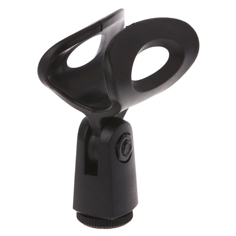 Mic Microphone Stand Accessory Flexible Plastic Clamp Clip Holder Mount