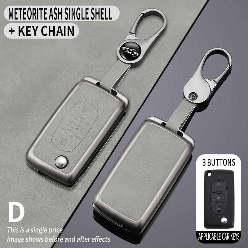 Compatible Key Case for Citroen Sega Triumph 2012-2016 - Folding Shell & Buckle