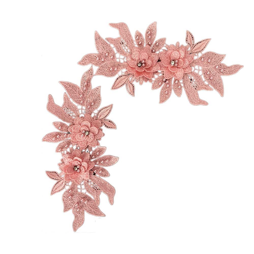 Gorgeous Embroidery Patch Hollow Clothes Patches Fabric Sticker Clothing Applique  Women Clothes