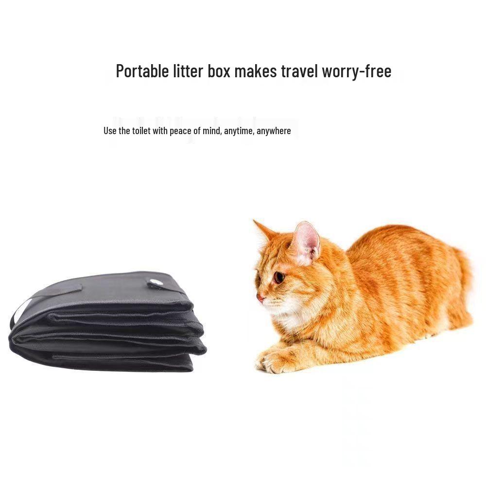Waterproof Foldable Travel Cat Litter Box: Leak-Proof, Portable & Outdoor-Ready