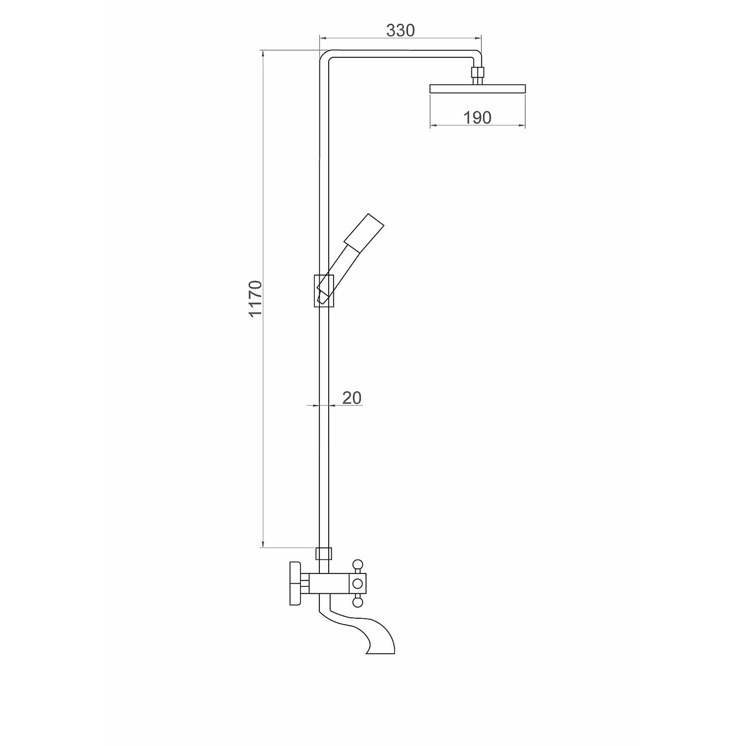 

Душевой набор Fauzt Fzs-302