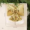 Mirror Bow Christmas Tree Ornaments Elegant Holiday Hanging Decoration for Xmas Tree Hotel Window Party Holiday Display