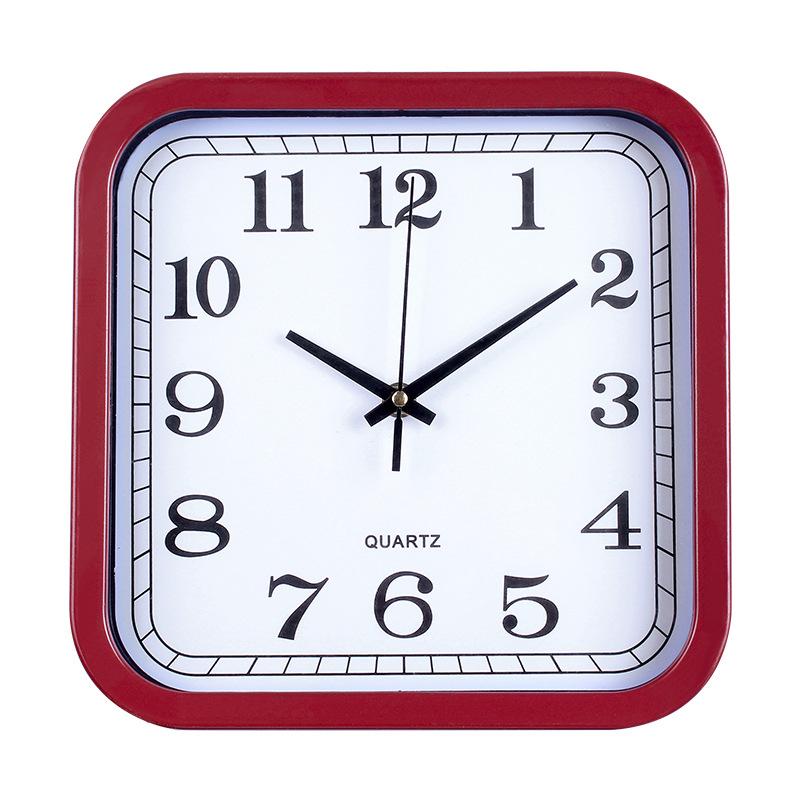 10-inch 25CM Wall Clock Square Simple and Elegant Electronic Wall Clock for Living Room Silent Clock for Home Use