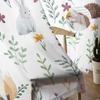 Cartoon Animal Hedgehog Fox Rabbit Green Leaf Tulle Sheer Window Curtains for Living Room Bedroom Voile Organza Curtains Drapes