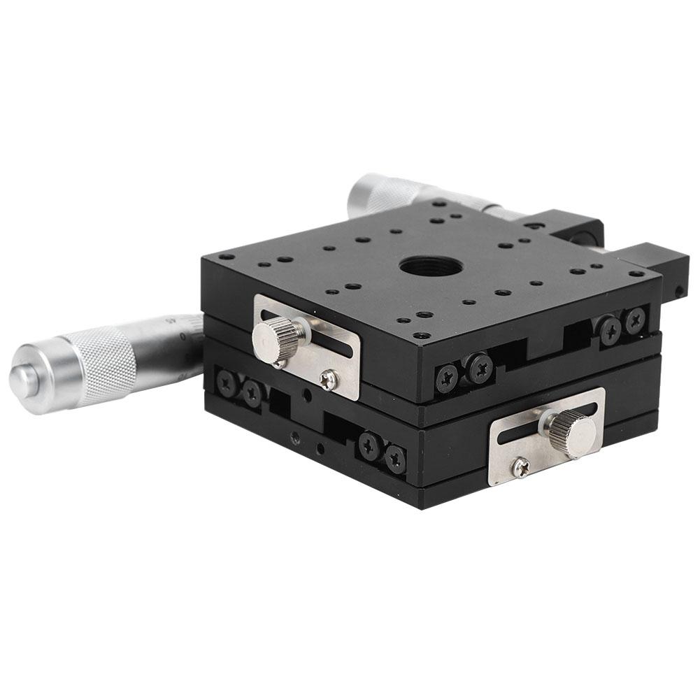 XY Micrometer Manual FinE Tuning Cross Roller Precision Linear Stages 80*80*40mm