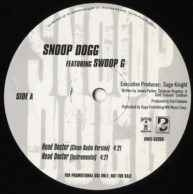 12inch Record SNOOP DOGG, SWOOP G - Head Doctor VINYL33350,VINY Death Row Recor 2000 US Rap & Hip-Hop/R&B Used