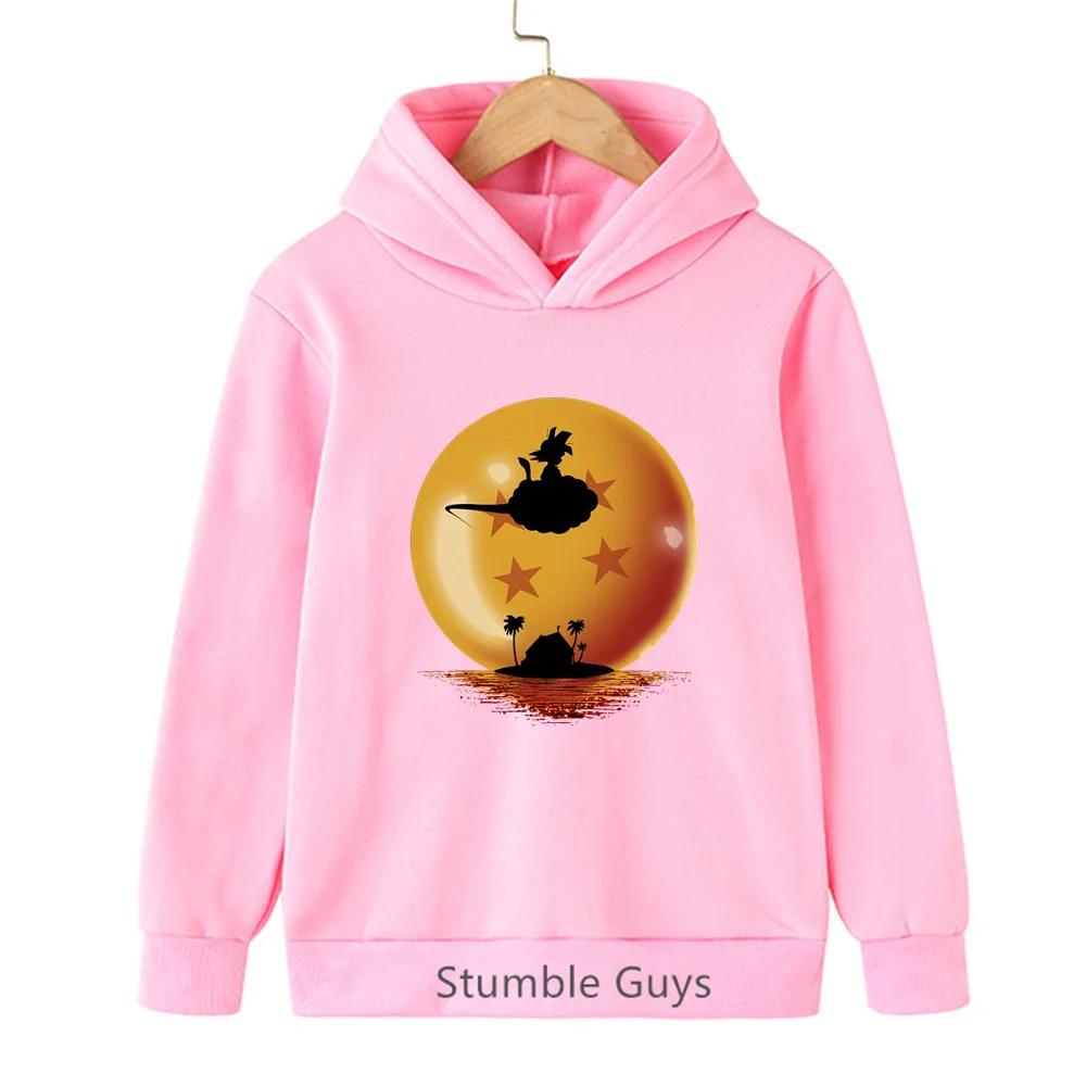 Boys DBZ Hoodie Spring Autumn Goku Vegeta Super Saiyan Kakarot Girls Clothes Sweatshirt
