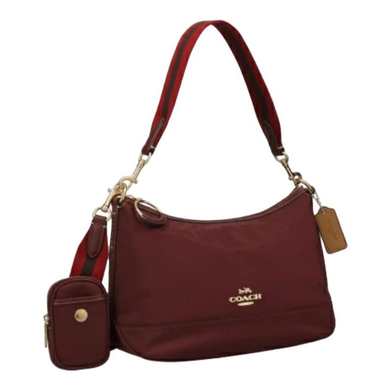Coach Handbag Ellis 26 Multi-function Pocket with Zipper Closure Recycled Nylon Twill and Refined Pebbled Leather Mother-in-law Bag Crossbody Shoulder