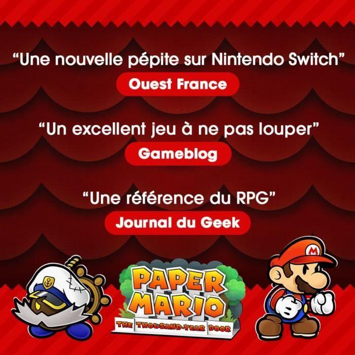 Paper mario: la porte millénaire • jeu nintendo switch