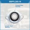 uxcell Pillow Block Bearings of Hole Steel Flange Mount Bearing with SBPFL205-16 (Set 2), 1-inch Diameter, Unit, Wrench.