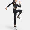 New Nike Pro Women's Long Sleeve Cropped Top FB5683-010