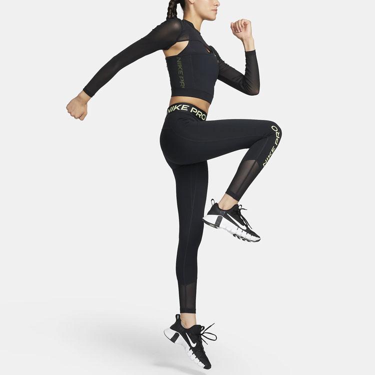 Nové dámské zkrácené tričko s dlouhým rukávem Nike Pro FB5683-010