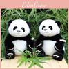 Lovable 35cm Panda Plush Toy Soft And Cuddly Black And White Stuffed Animal