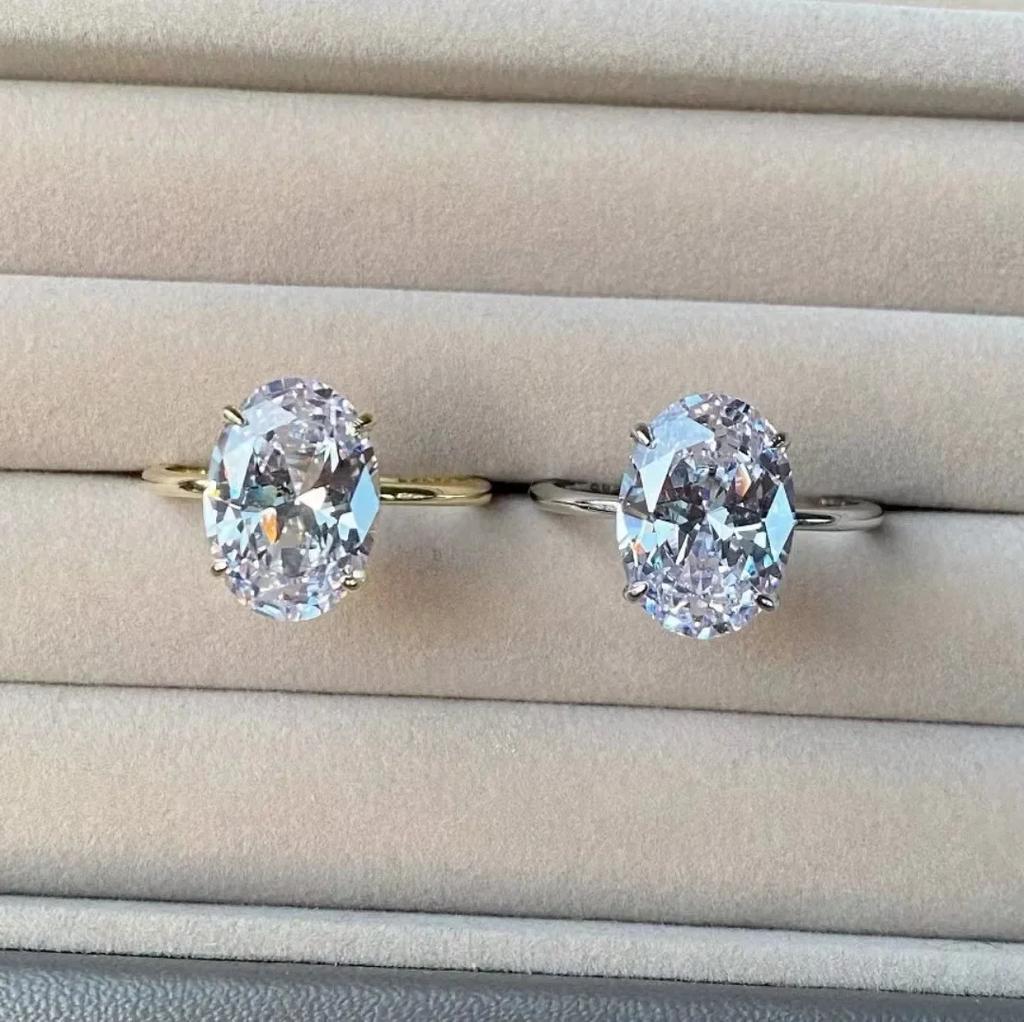 2024 new simple ins style inlaid zircon ring, handmade super shiny jewelry