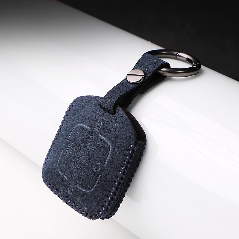 Für Zeekr 7X 001 X 007 009 007Gt Auto Schlüsselhülle Wildleder Leder Schlüsseltasche Auto Fernbedienung Schlüssel Schutzhülle Dekor Zubehör