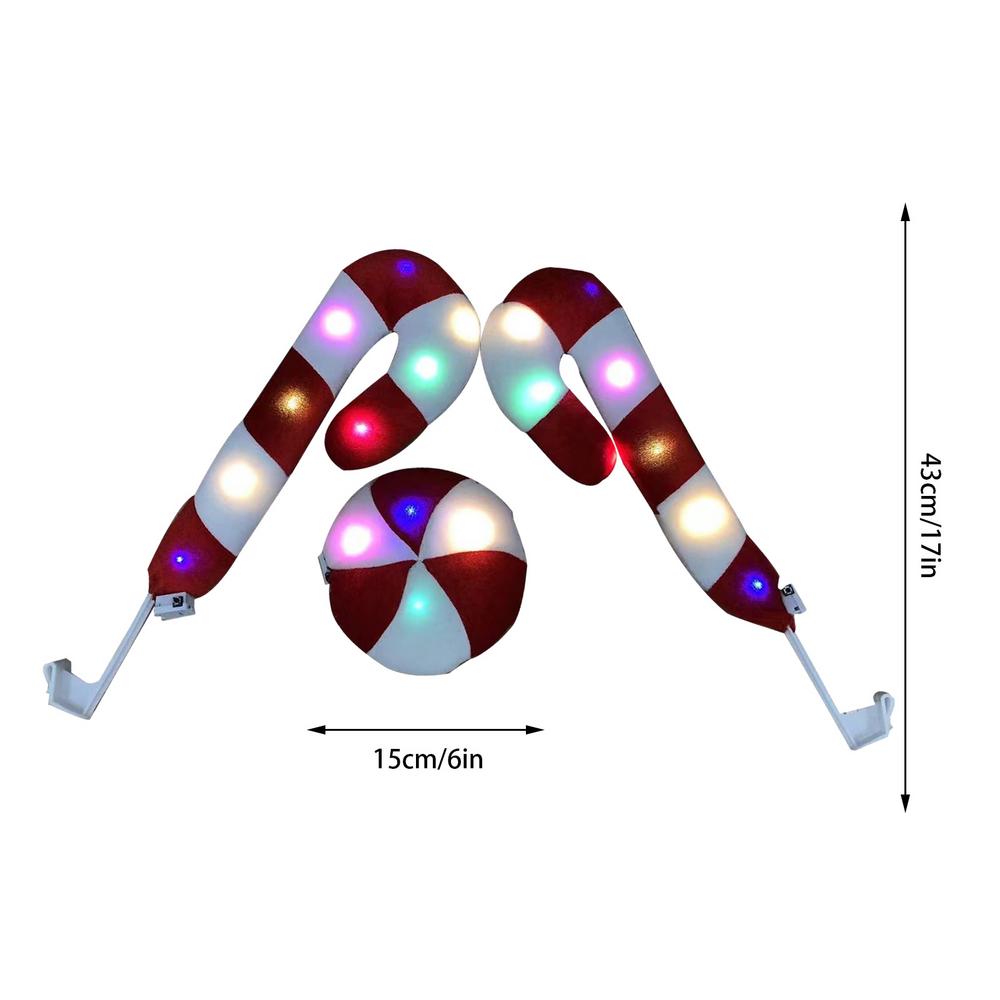 Christmas Car Exterior Decor Reindeer Antlers With Led Lights Reindeer Antler Car Decoration Kit Car Luminous Festival Decor