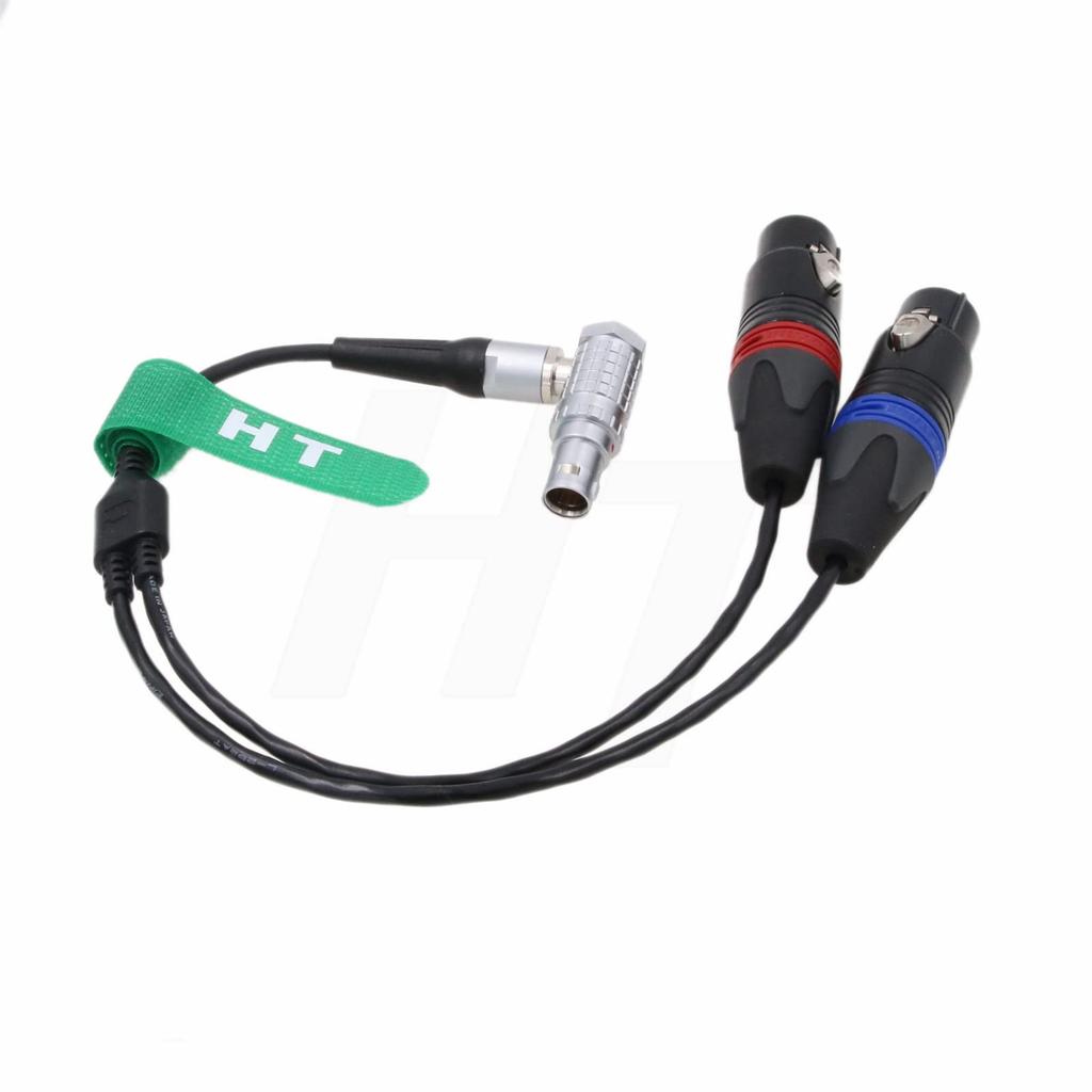 HangTon Audio-Eingangskabel für Atomos Shogun Ninja Shogun Shogun 7 Monitor rechtwinklig auf dual XLR weiblich Sound Devices Mixer Inferno, Inferno, Flame,