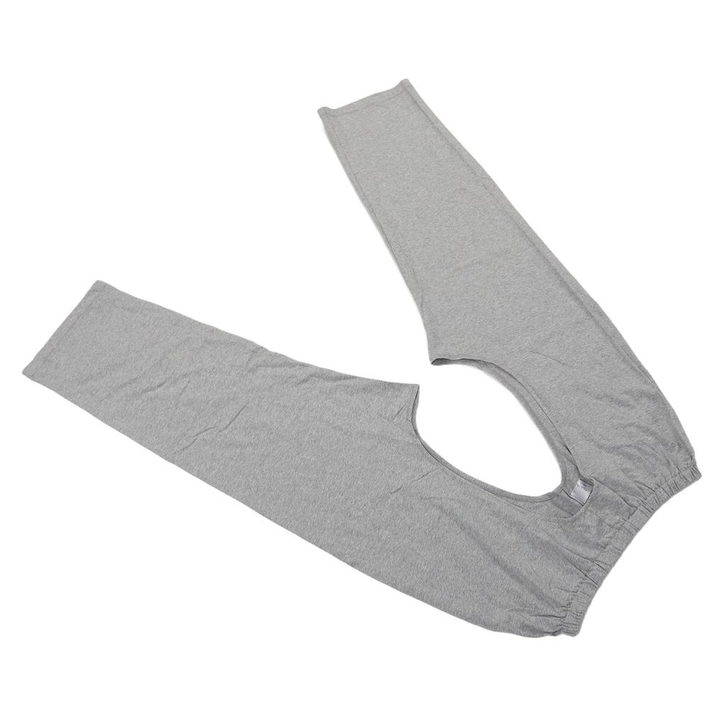 Kalhoty pro péči o močovou inkontinenci Přední zadní otvor v rozkroku Kalhoty na kojení pro starší pacienty Šedé