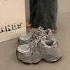 Chunky Platform Sneakers for Women Spring Thick Sole Vulcanized Shoes Woman Non Slip Mesh Breathable Casual Sports Shoes