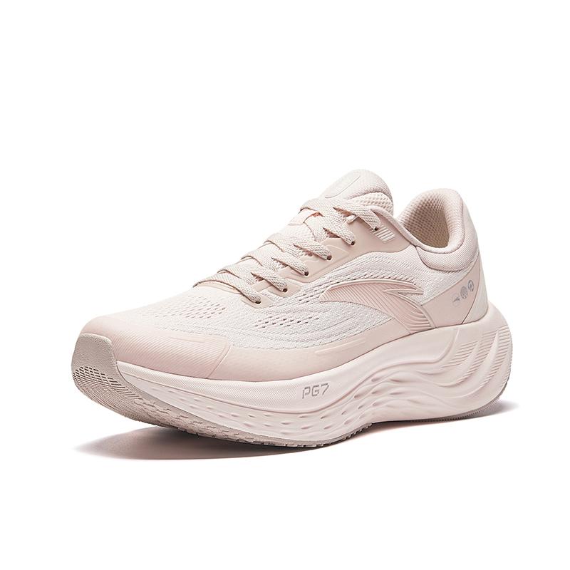 Anta Travel Mobility PG7 Fabric Low Top PG7 Long Distance Running Sprint Running Shoes Women's Remainder Pink White Sneakers 122435546-2