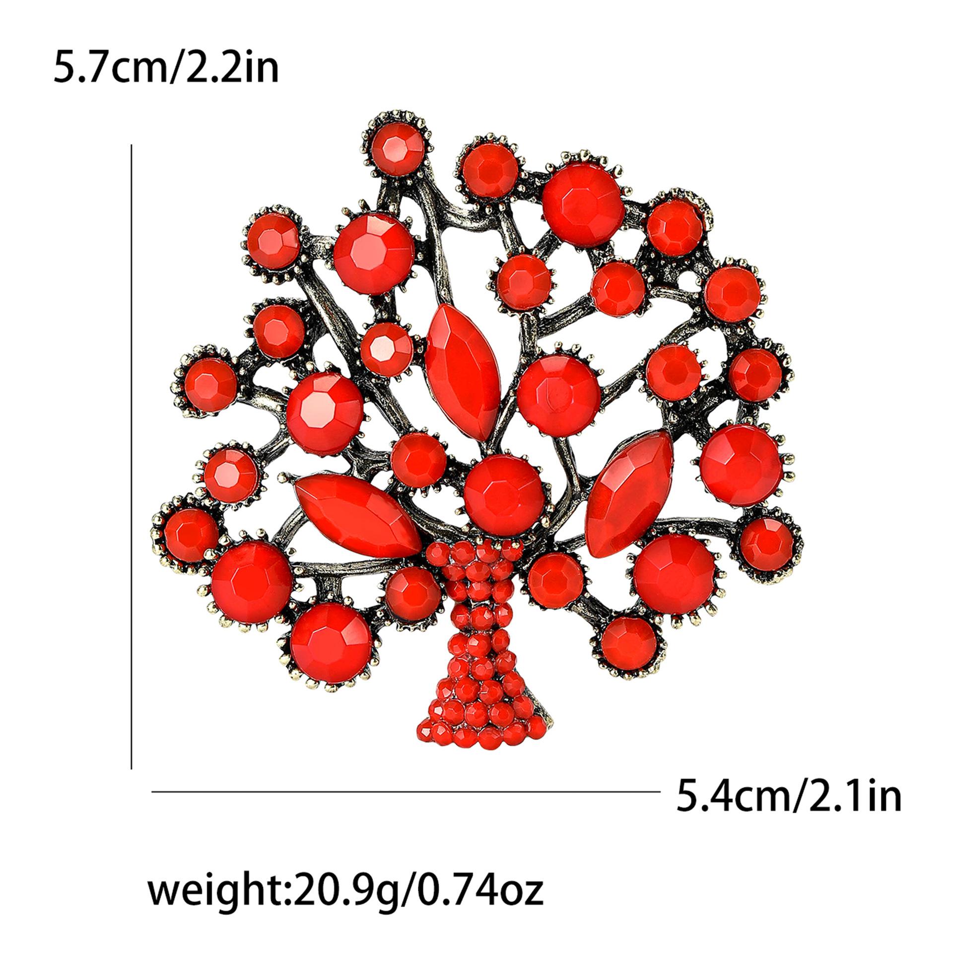 

Модная бирюзовая брошь «Дерево удачи» из сплава, темпераментная простая мужская и женская одежда, корсаж, ювелирные изделия, булавка