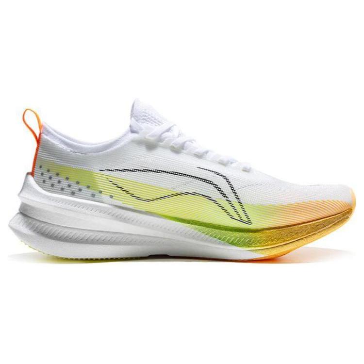 New LiNing Feidian 3 Elite Durable Breathable Low Top Running Shoes Unisex White Green Orange armt035-8