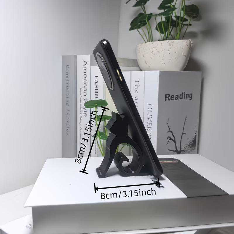 3D Printed Cat-shaped Phone Stand, Pet Desktop Ornament, Cat-shaped Phone Holder