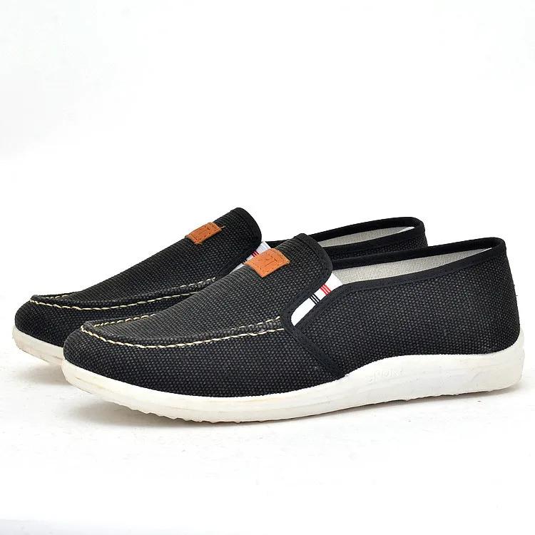 

Модная мужская повседневная обувь из парусины Мужская дышащая повседневная обувь для ходьбы с мягкой подошвой из парусины для работы с подошвой из коровьих сухожилий Здоровая обувь для ходьбы 6.5 синий