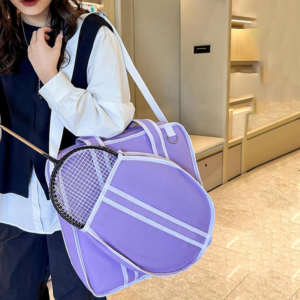 Tennis Bag Badminton Racket Sports Professional Fitness Beginners Outdoor with Zipper Large