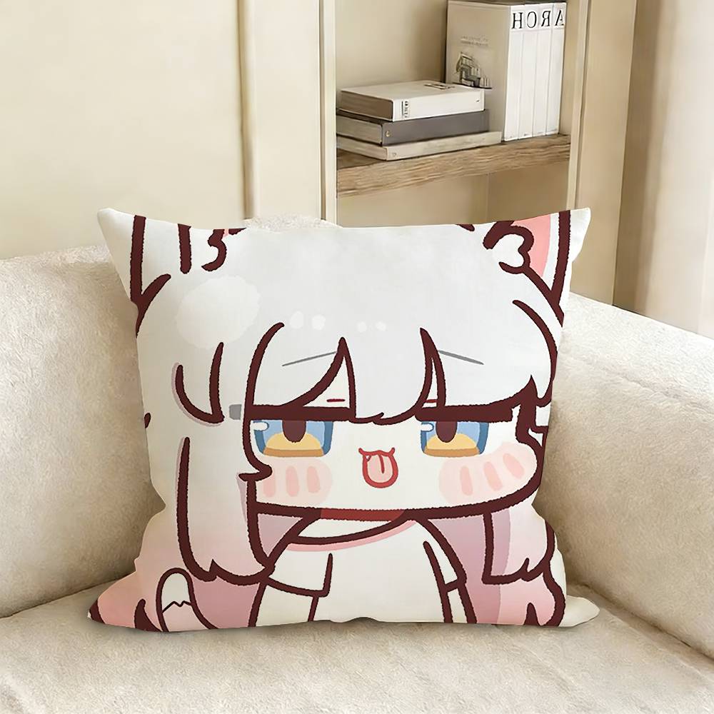 

Trickcal Chibi Go GGame Pillow Case Living Room Sofa Cushion Cover Suitable For Home Bedroom Room Decoration 30x30cm