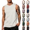 Camiseta sin mangas básica para hombre, informal, para músculos, ligera, transpirable, camiseta interior de verano