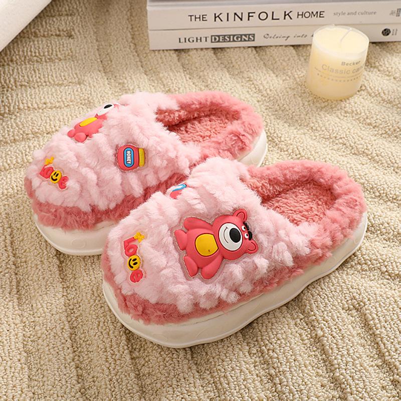 

Winter new children s cartoon indoor cotton shoes non-slip soft soles for medium and small children, the same style for men and women 26-27