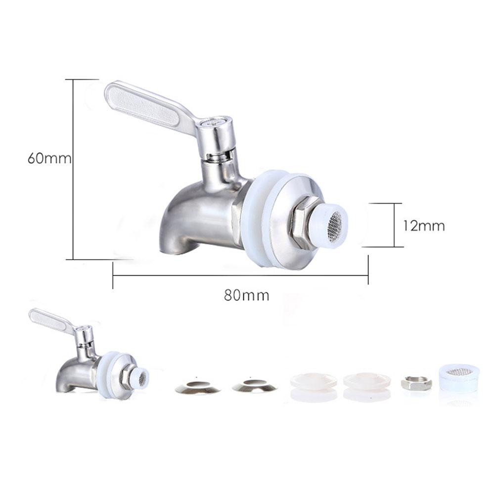 Bar Tools Faucet 12mm Aperture 304 Stainless Steel 8*6cm Drinks Dispenser Tap For Beverage Juice Replacement Part Druable