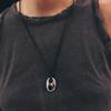 Lowool Black Suede Pignose Necklace