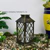 LED Solar Candle Glass Lantern for Outdoor Garden or Courtyard in European Style